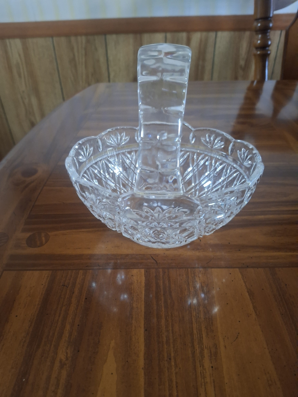 Bohemia Czech Republic 24% Lead Crystal Basket
